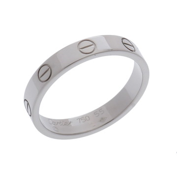 カルティエ ミニラブリング #55 シルバー B4049655 K18ホワイトゴールド WG レディース ジュエリー 【中古】【jewelry】