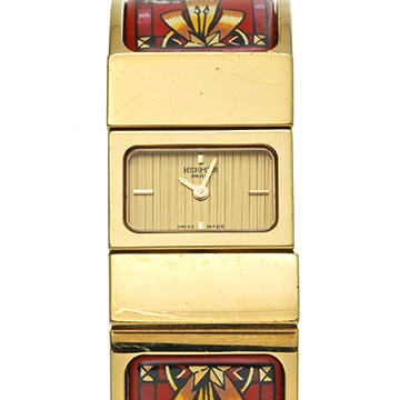 エルメス ロケ LO1.201 シャンパン レディース 時計 【中古】【wristwatch】