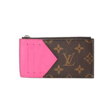 ルイ ヴィトン モノグラム コインカードホルダー フューシャ M82911 レザー レディース 財布 【中古】【purse】