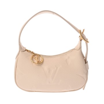 ルイ ヴィトン モノグラムアンプラント ミニムーン クレーム M82391 レザー レディース バッグ 【中古】【bag】