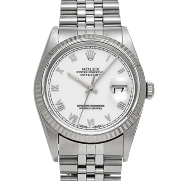 ロレックス デイトジャスト 36 16234 ホワイト メンズ 時計 【中古】【wristwatch】