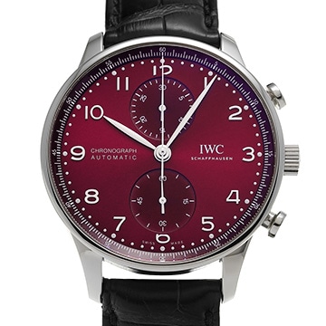 IWC ポルトギーゼ クロノグラフ IW371616 レッド メンズ 時計 【中古】【wristwatch】