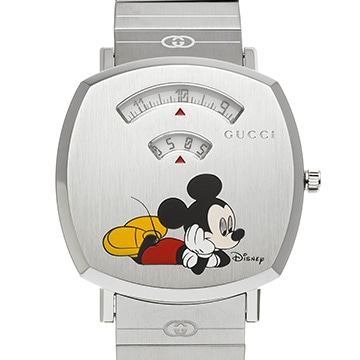 グッチ ディズニーXグッチ グリップウォッチ YA157419 ホワイト メンズ 時計 【中古】【wristwatch】