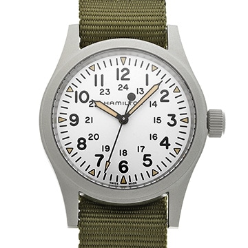 ハミルトン カーキ フィールド メカニカル H69439411 ホワイト メンズ 時計 【中古】【wristwatch】