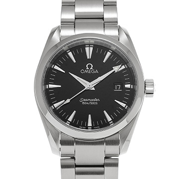 オメガ シーマスター アクアテラ クォーツ 2518.50 ブラック メンズ 時計 【中古】【wristwatch】