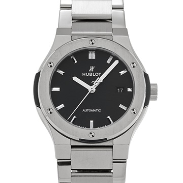 ウブロ クラシックフュージョン チタニウム 548.NX.1170.NX ブラック メンズ 時計 【中古】【wristwatch】