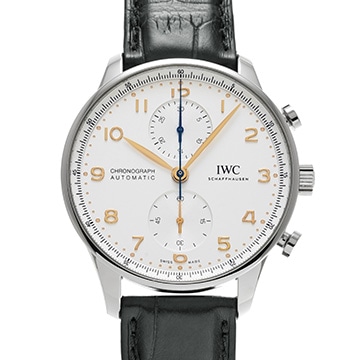 IWC ポルトギーゼ クロノグラフ IW371604 シルバー メンズ 時計 【中古】【wristwatch】