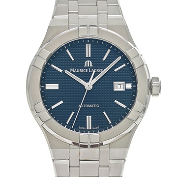 モーリス ラクロア アイコン オートマティック AI6008-SS002-430-1 ブルー メンズ 時計 【中古】【wristwatch】