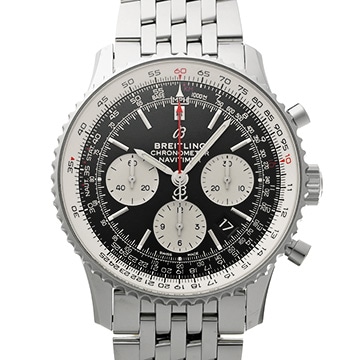 ブライトリング ナビタイマー B01 クロノグラフ 43 AB0121211B1A1 ブラック/シルバー メンズ 時計 【中古】【wristwatch】
