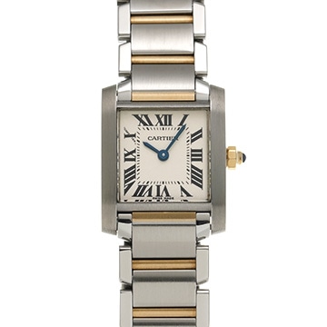 カルティエ タンク フランセーズ SM W51007Q4 シルバー レディース 時計 【中古】【wristwatch】