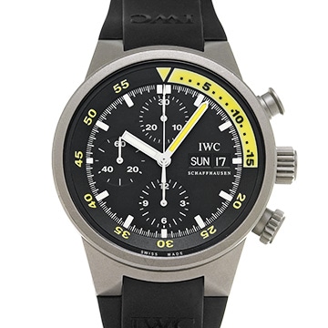 IWC アクアタイマー クロノグラフ IW371918 ブラック メンズ 時計 【中古】【wristwatch】