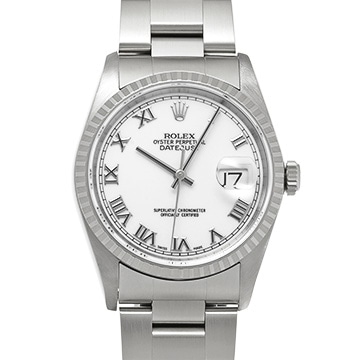 ロレックス デイトジャスト 16220 ホワイト メンズ 時計 【中古】【wristwatch】