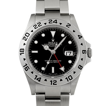 ロレックス エクスプローラーII 16570 ブラック メンズ 時計 【中古】【wristwatch】