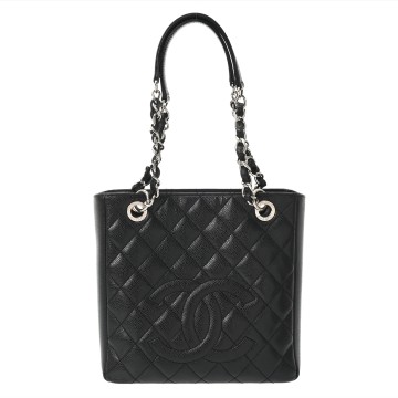 シャネル マトラッセ PST ブラック A50994 キャビアスキン レディース バッグ 【中古】【bag】