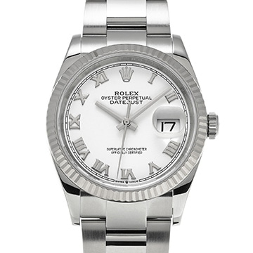 ロレックス デイトジャスト 36 126234 ホワイト メンズ 時計 【中古】【wristwatch】