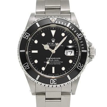 ロレックス サブマリーナ デイト 16610 ブラック メンズ 時計 【中古】【wristwatch】
