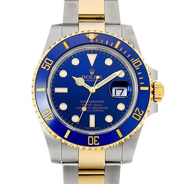 ロレックス サブマリーナ デイト 116613LB ブルー メンズ 時計 【中古】【wristwatch】