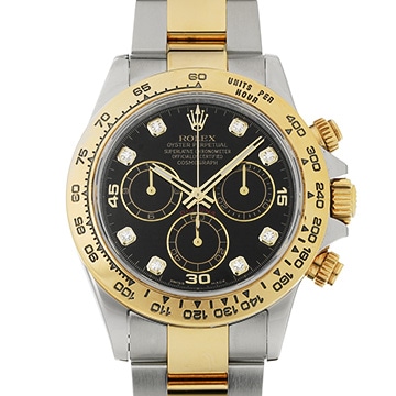 ロレックス コスモグラフ デイトナ 116503G ブラック/ダイヤモンド メンズ 時計 【中古】【wristwatch】