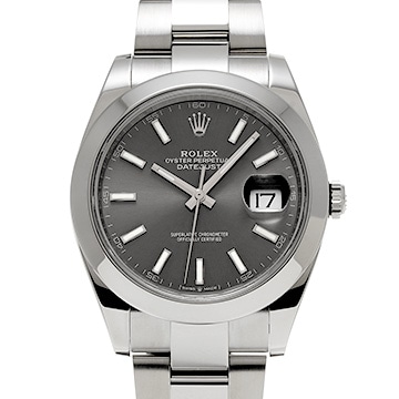 ロレックス デイトジャスト 41 126300 スレートグレー メンズ 時計 【中古】【wristwatch】