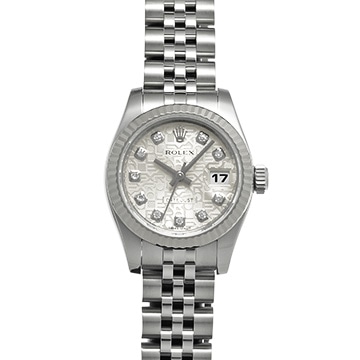 ロレックス デイトジャスト 179174G シルバーコンピュータ/ダイヤモンド レディース 時計 【中古】【wristwatch】