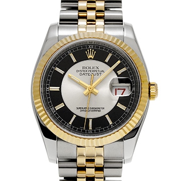 ロレックス デイトジャスト 116233 シルバー/ブラック メンズ 時計 【中古】【wristwatch】