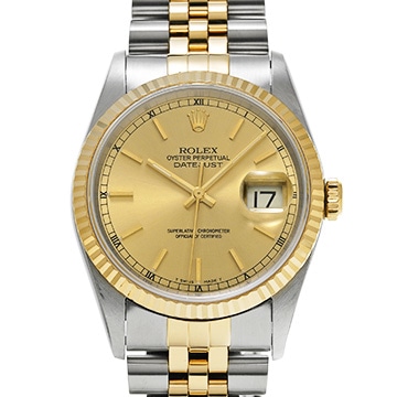 ロレックス デイトジャスト 36 16233 シャンパン メンズ 時計 【中古】【wristwatch】