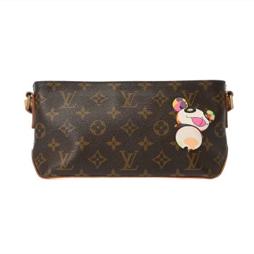 ルイ ヴィトン モノグラムパンダ トロター LV×村上隆 ブラウン M51241 モノグラムキャンバス レディース バッグ 【中古】【bag】