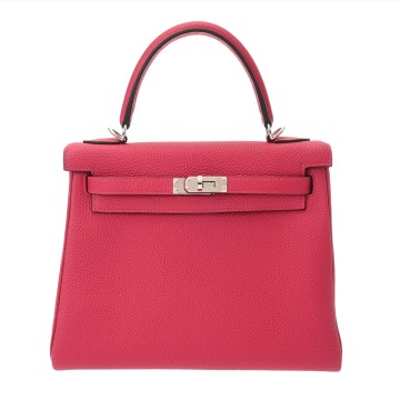 エルメス ケリー 25 内縫い 2WAY ローズメキシコ トゴ レディース バッグ 【未使用】【bag】