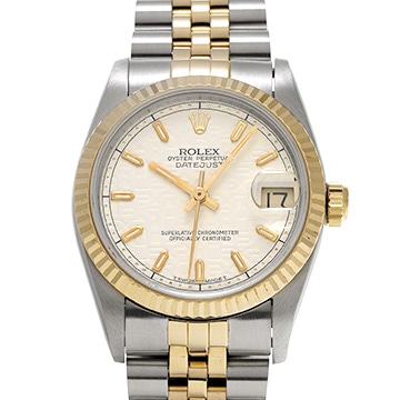 ロレックス デイトジャスト 68273 アイボリーコンピュータ ユニセックス 時計 【中古】【wristwatch】