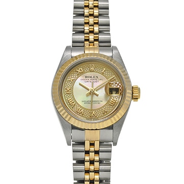 ロレックス デイトジャスト 79173NRD イエローシェル レディース 時計 【中古】【wristwatch】