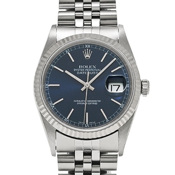 ロレックス デイトジャスト 16234 ブルー メンズ 時計 【中古】【wristwatch】