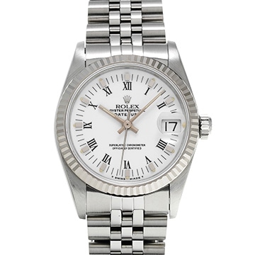 ロレックス デイトジャスト 68274 ホワイト ユニセックス 時計 【中古】【wristwatch】