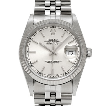 ロレックス デイトジャスト 36 16234 シルバー メンズ 時計 【中古】【wristwatch】
