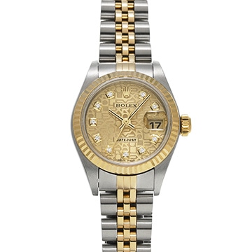 ロレックス デイトジャスト 79173G シャンパンコンピュータ/ダイヤモンド レディース 時計 【中古】【wristwatch】