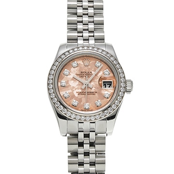 ロレックス デイトジャスト 179384G ピンクゴールドクリスタル/ダイヤモンド レディース 時計 【中古】【wristwatch】