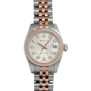ロレックス デイトジャスト 179171G シルバーコンピュータ/ダイヤモンド レディース 時計 【中古】【wristwatch】