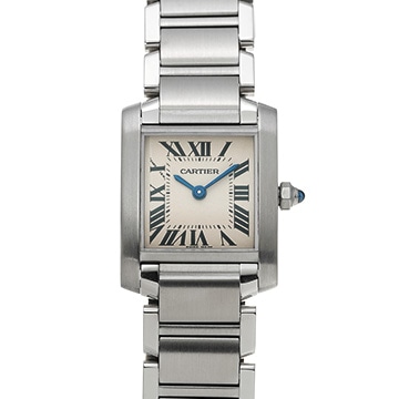 カルティエ タンクフランセーズ SM　 W51008Q3 シルバー レディース 時計 【中古】【wristwatch】