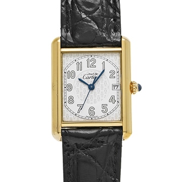 カルティエ マストタンク W1013954 ホワイト レディース 時計 【中古】【wristwatch】
