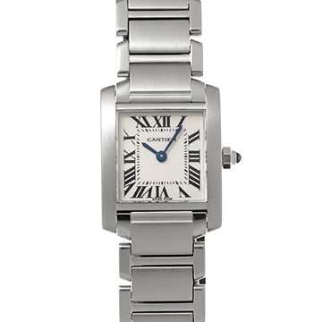 カルティエ タンクフランセーズ SM　 W51008Q3 シルバー レディース 時計 【中古】【wristwatch】