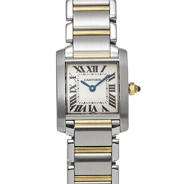 カルティエ タンク フランセーズ SM W51007Q4 シルバー レディース 時計 【中古】【wristwatch】
