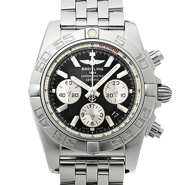 ブライトリング クロノマット 44 AB011012/B967 ブラック/シルバー メンズ 時計 【中古】【wristwatch】