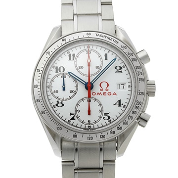 オメガ スピードマスター デイト オリンピックコレクション 3513.20 ホワイト メンズ 時計 【中古】【wristwatch】