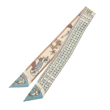 エルメス ツイリー LES VOITURES NOUVELLE マルチカラー シルク100％ レディース 【未使用】【other】