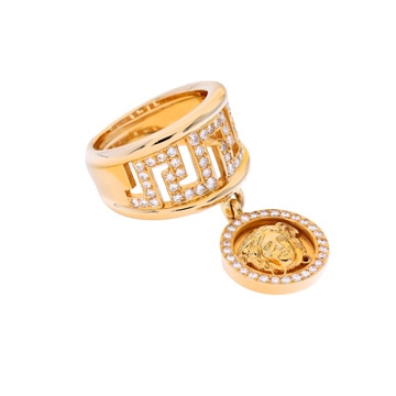 ヴェルサーチ メデューサ リング #13 ゴールド K18イエローゴールド YG レディース ジュエリー 【中古】【jewelry】