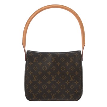 ルイ ヴィトン モノグラム  ルーピング MM ブラウン M51146 モノグラムキャンバス レディース バッグ 【中古】【bag】