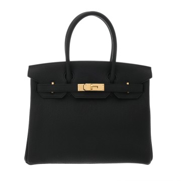 エルメス バーキン 30 ブラック トゴ レディース バッグ 【中古】【bag】