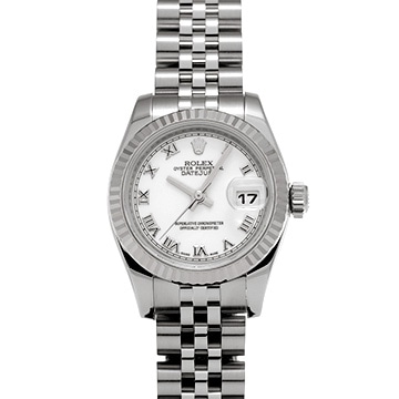 ロレックス デイトジャスト 179174 ホワイト レディース 時計 【中古】【wristwatch】