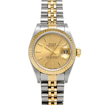 ロレックス デイトジャスト 79173 シャンパン レディース 時計 【中古】【wristwatch】