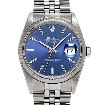 ロレックス デイトジャスト 16234 ブルー メンズ 時計 【中古】【wristwatch】