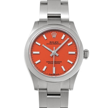 ロレックス オイスターパーペチュアル 31 277200 コーラルレッド ユニセックス 時計 【中古】【wristwatch】